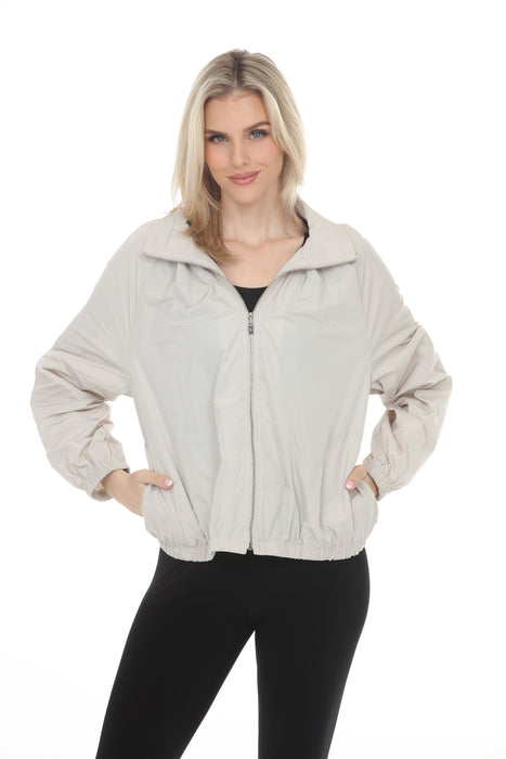 Joseph Ribkoff Moonstone High Neck Zip-Up Windbreaker 261613