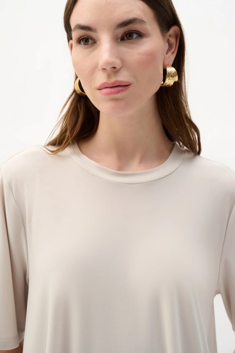 Joseph Ribkoff Moonstone Silky Knit Crew Neck Trapeze Top 262219