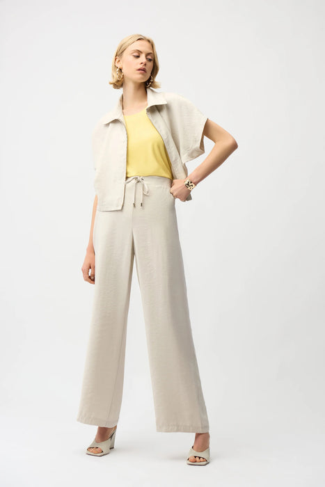 Joseph Ribkoff Moonstone Woven Pull-On Wide Leg Pants 261221