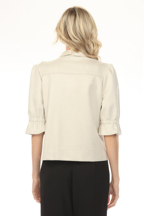 Joseph Ribkoff Moonstone Zip Front Puff Sleeve Jacket 253159
