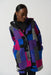 Joseph Ribkoff Style 233961 Multi Geometric Print Hooded Wool Coat