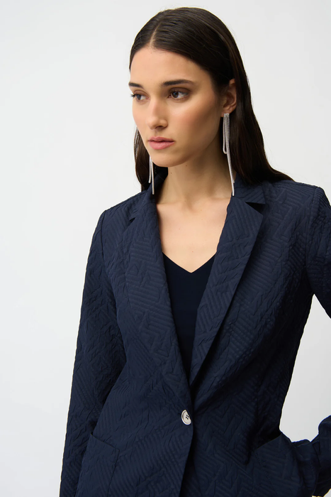 Joseph Ribkoff Geometric Textured Blazer Jacket 261196