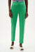 Woman wearing Joseph Ribkoff palm green cropped pants for office workwear outfit