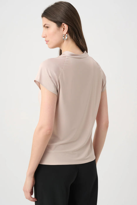 Joseph Ribkoff Cowl Neck Raglan Short Sleeve Top 261195