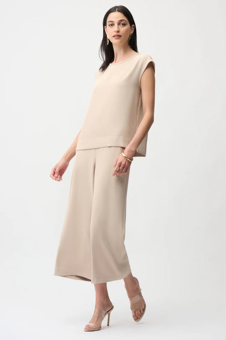 Joseph Ribkoff Woven Twill Pull-On Culotte Pants 261121