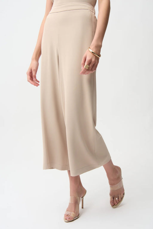 Joseph Ribkoff 261121 Parchment Woven Pull-On Culotte Pants