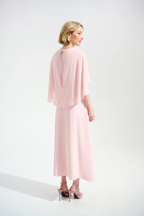 Joseph Ribkoff Chiffon Overlay Maxi A-Line Dress 261708