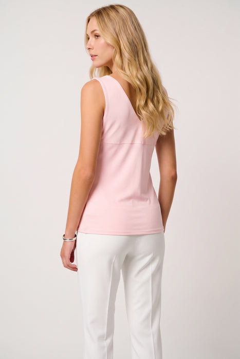 Joseph Ribkoff Petal Pink V-Neck Sleeveless Tank Top 201546S26