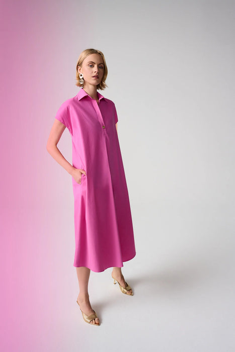 Joseph Ribkoff Pink Sherbet Trapeze Shirt Dress 261049