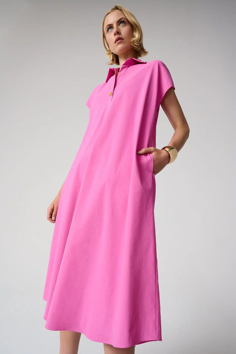 Joseph Ribkoff Pink Sherbet Trapeze Shirt Dress 261049