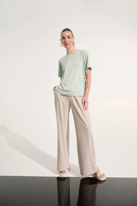 Joseph Ribkoff Pistachio Adjustable Sides Boxy Top 262616