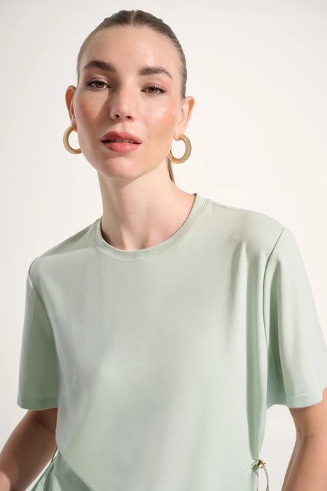 Joseph Ribkoff Pistachio Adjustable Sides Boxy Top 262616