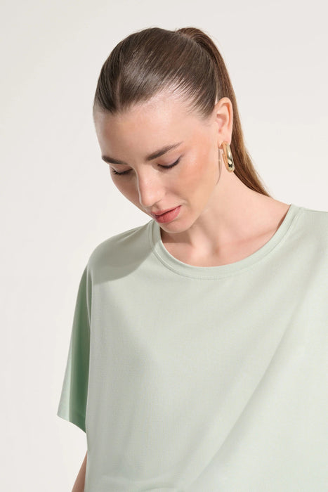 Joseph Ribkoff Crew Neck Dolman Sleeves Boxy Top 262629