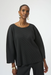 Joseph Ribkoff 254210 Black Pleated 3/4 Sleeves Top