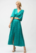 Joseph Ribkoff 261962 Oceanic Pleated V-Neck Midi Dress