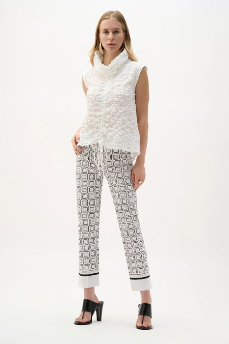 Joseph Ribkoff Printed Pull-On Straight Cropped Pants 262206