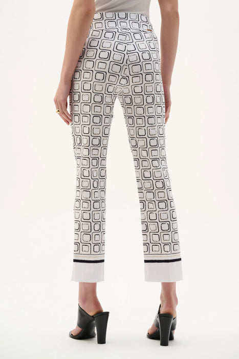 Joseph Ribkoff Printed Pull-On Straight Cropped Pants 262206