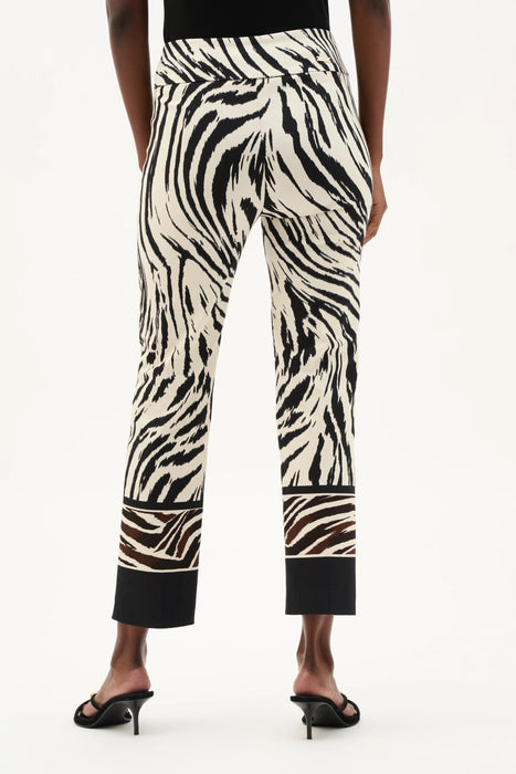 Joseph Ribkoff Printed Pull-On Straight Cropped Pants 262206