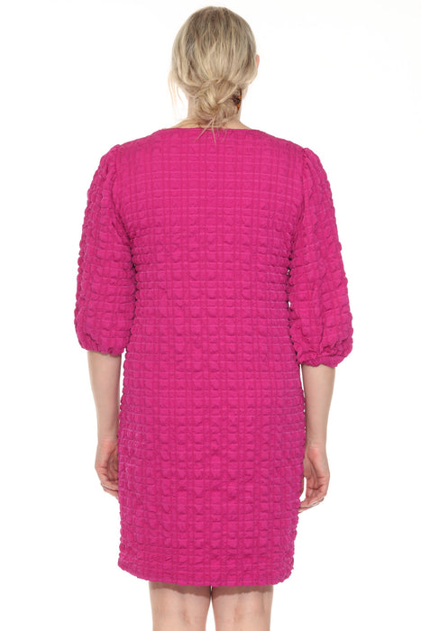 Joseph Ribkoff Purple Orchid Bubble Jacquard Shift Dress 252195-R AfterRetail Joseph Ribkoff Purple Orchid Bubble Jacquard Shift Dress 252195-R AfterRetail