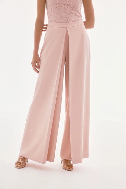 Joseph Ribkoff Style 251734 Pink Quartz Pleated Front High Rise Wide Leg Pants