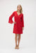 Joseph Ribkoff Style 252163 Radiant Red Bell Sleeves Shift Dress