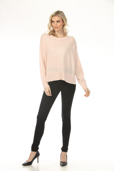 Joseph Ribkoff Studded Cashmere Knit Sweater Top 253980-R