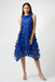 Joseph Ribkoff 251262 Royal Sapphire 3D Dot Mesh Trapeze Dress