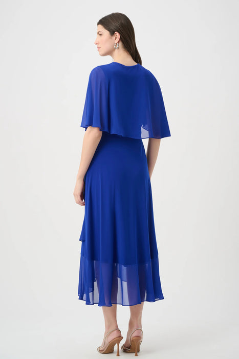 Joseph Ribkoff Cape Sleeves High Low Wrap Dress 261714