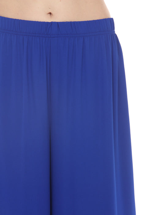Joseph Ribkoff Royal Sapphire Fringe Trim Wide-Leg Pants 261716
