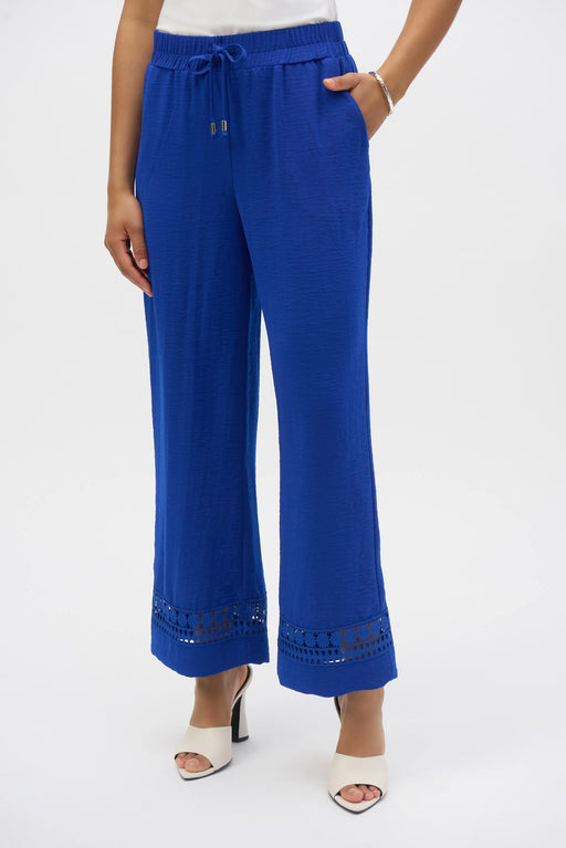 Joseph Ribkoff Style 252110 Royal Sapphire Lace Detail Gauze Pants