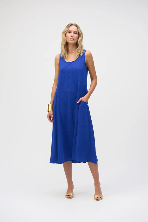 Joseph Ribkoff Style 252016 Royal Sapphire Sleeveless Midi A-Line Dress