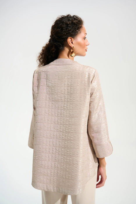 Joseph Ribkoff Sand Textured 3/4 Sleeve Trapeze Jacket 261731