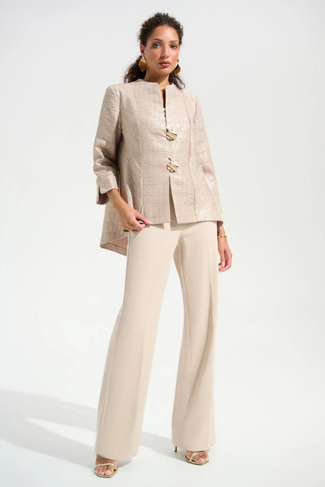 Joseph Ribkoff Sand Textured 3/4 Sleeve Trapeze Jacket 261731