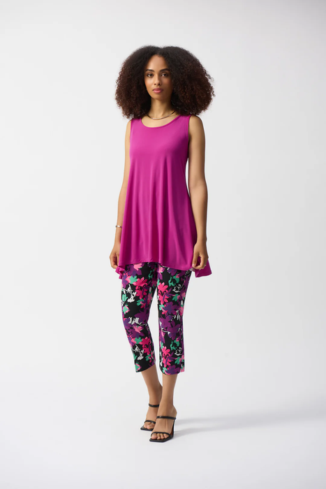Joseph Ribkoff Scoop Neck Sleeveless Flared Tunic Top 251971