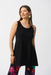 Joseph Ribkoff 251971 Black Scoop Neck Sleeveless Flared Tunic Top