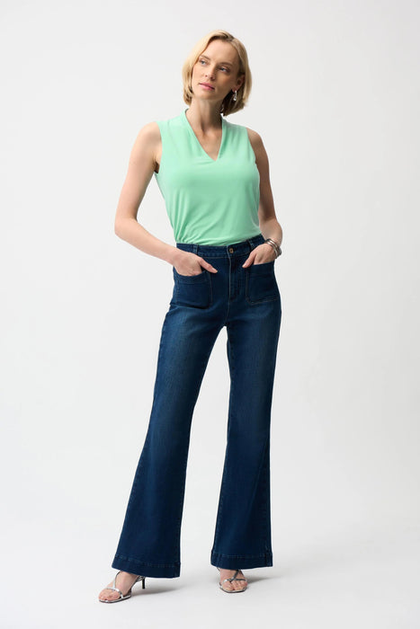 Joseph Ribkoff V-Neck Sleeveless Trapeze Top 261229