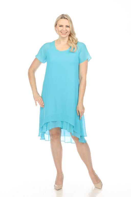 Asymmetric Chiffon Layered Trapeze Dress | Joseph Ribkoff AfterRetail Asymmetric Chiffon Layered Trapeze Dress | Joseph Ribkoff AfterRetail