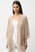 Joseph Ribkoff 261926 Parchment Sequined Open Front 3/4 Sleeves Cardigan