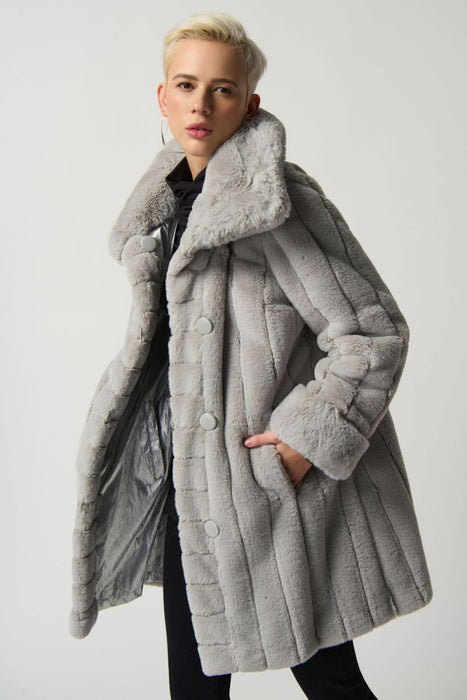 Joseph Ribkoff Faux Fur Reversible Puffer Coat 233900