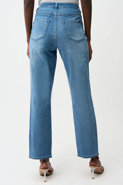 Joseph Ribkoff Denim Medium Blue Rhinestone Slim Leg Jeans 261954