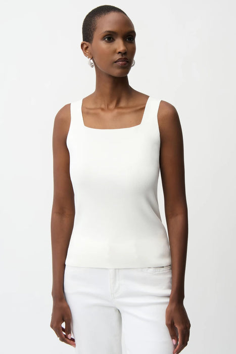 Joseph Ribkoff 261923 Vanilla Square Neck Sleeveless Camisole Top
