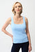 Joseph Ribkoff 261923 SKY BLUE Square Neck Sleeveless Camisole Top