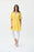 Joseph Ribkoff Style 231086 Sunbeam Yellow Tiered V-Neck Bell Sleeve Tunic Dress