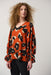 Joseph Ribkoff Style 233201 Tandoori/Multi Animal Print Shirred Puff Sleeve Top