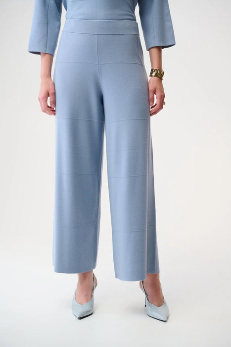 Joseph Ribkoff 261982 Chambray Textured Pull-On Culotte Pants