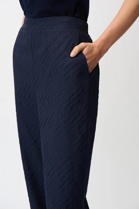 Joseph Ribkoff Geometric Textured Pull-On Wide Leg Pants 261056