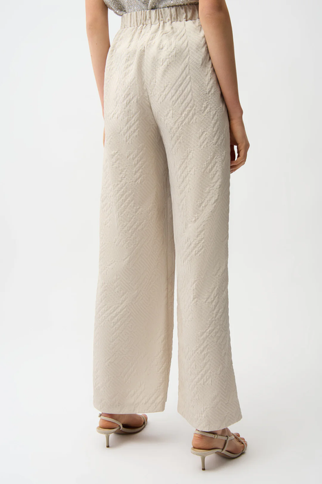 Joseph Ribkoff Geometric Textured Pull-On Wide Leg Pants 261056