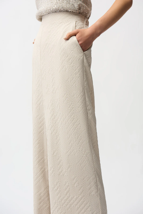 Joseph Ribkoff Geometric Textured Pull-On Wide Leg Pants 261056