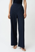 Joseph Ribkoff 261056 Midnight Blue Textured Wide Leg Pants