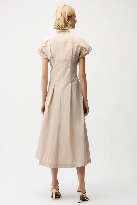 Joseph Ribkoff Zip Up Tie Waist Midi Fit and Flare Dress 261177